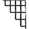 Ekena Millwork Diane Wrought Iron Bracket, (Triple center brace), Antiqued Pale Gold 2"W x 10"D x 12"H BKTM02X10X12TDIAPG - alternate 5